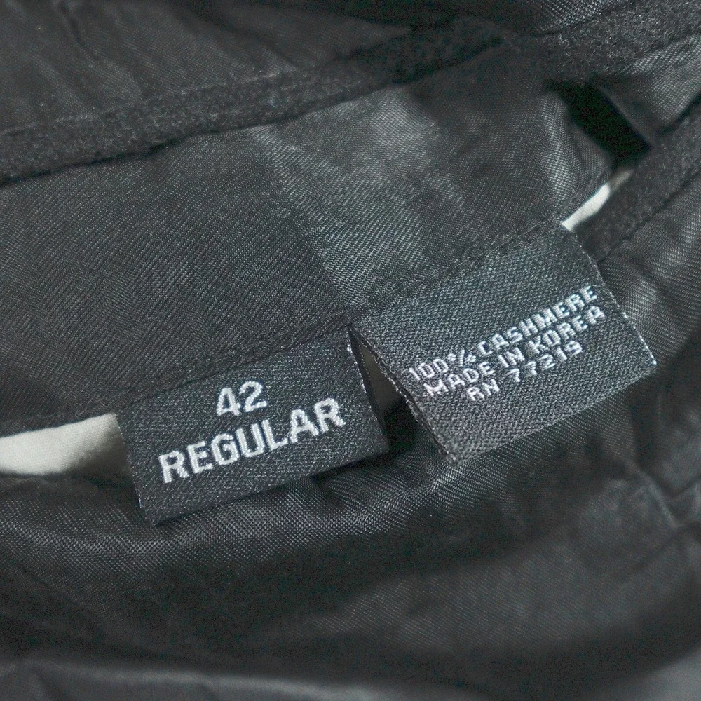 Pronto Uomo Couture Blazer Men 42 Regular Fit Black 100% Cashmere Quiet‎ Luxury